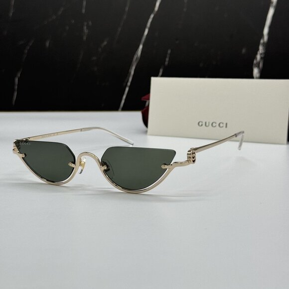 NEW GUCCI SUNGLASSES GOLD WOMEN CAT EYE EYEWEAR GUCCI GG1603S 001 main image 9